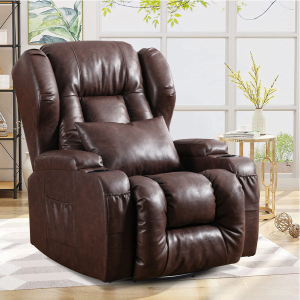 Latitude Run Manual Glider Recliner Swivel Rocking Chair With